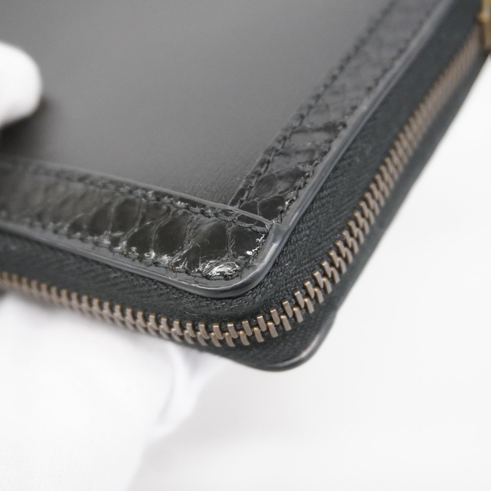 Gucci Marmont Long Wallet Leather Python Black - image 6